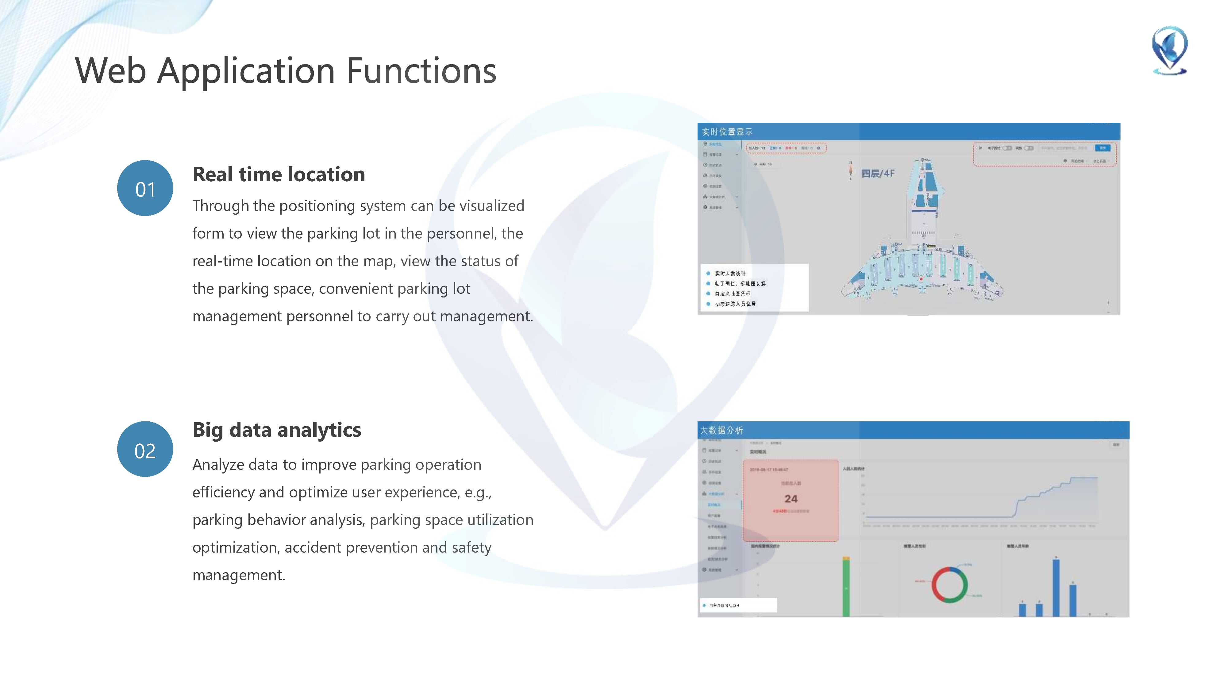 Parking lot positioning system solutions